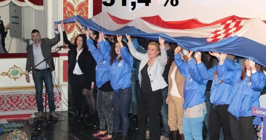 HDZ slavi: Izlazne ankete najavljuju pobjedu Kolinde Grabar Kitarović!