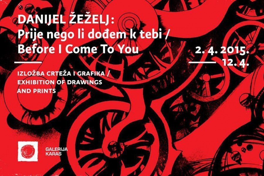 Plakat za izložbu Danijela Žeželja u Galeriji Karas