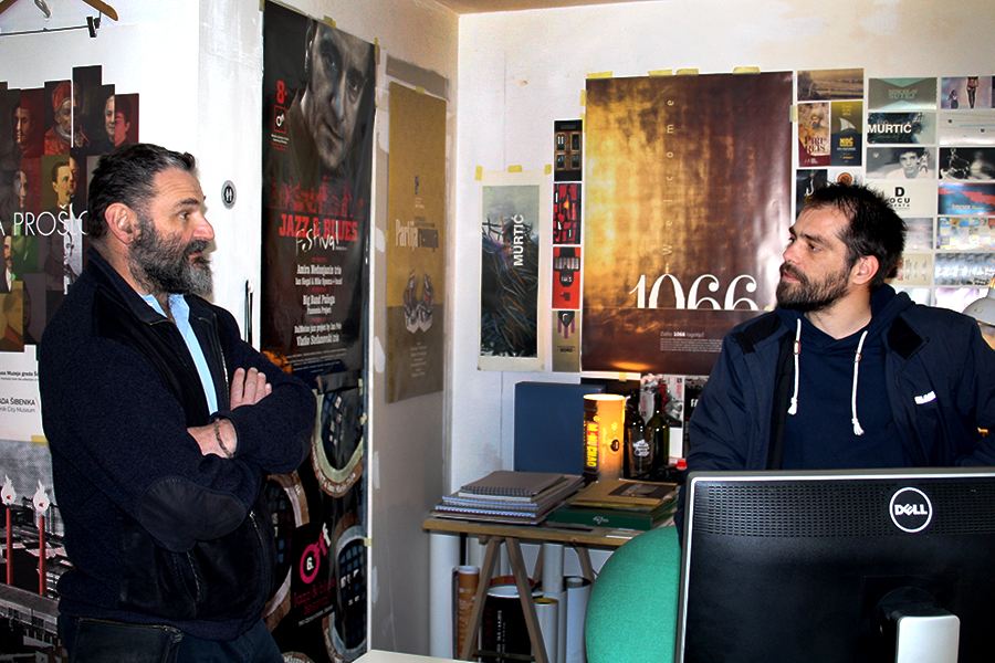 Saša Kralj u razgovoru s novinarom TRIS-a (Foto: Ante Filipović Grčić)