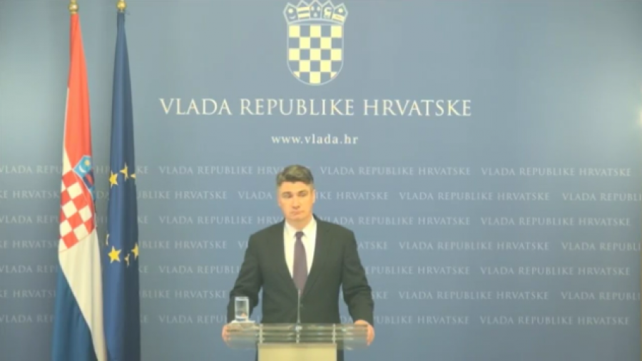 Zoran Milanović na izvanrednoj konferenciji  za novinare (Foto: Printscreen YouTube)