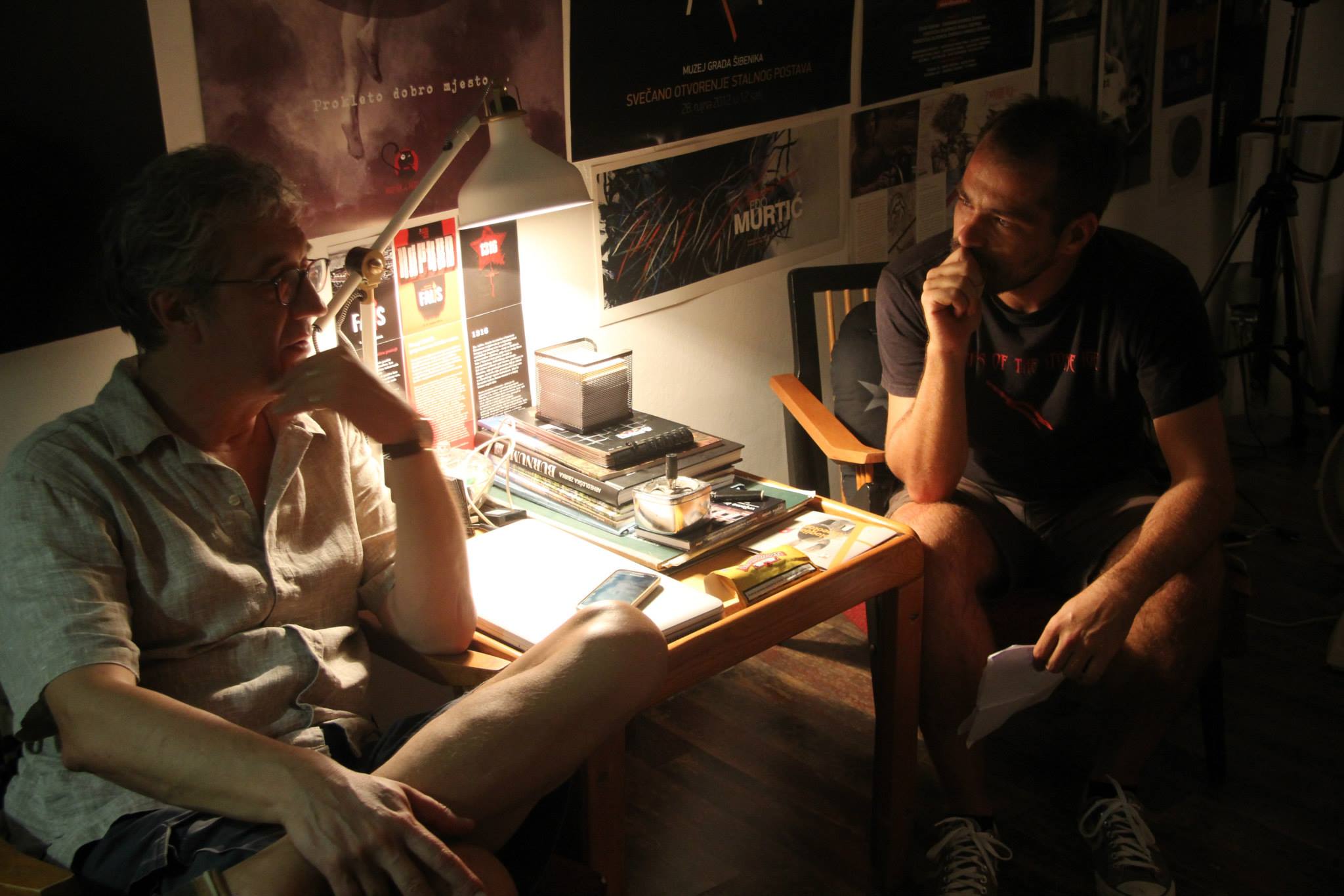 Razgovor s Alemom Ćurinom u studiju 2FG, bazi FALIŠ festivala (Foto: Jozica Krnić)