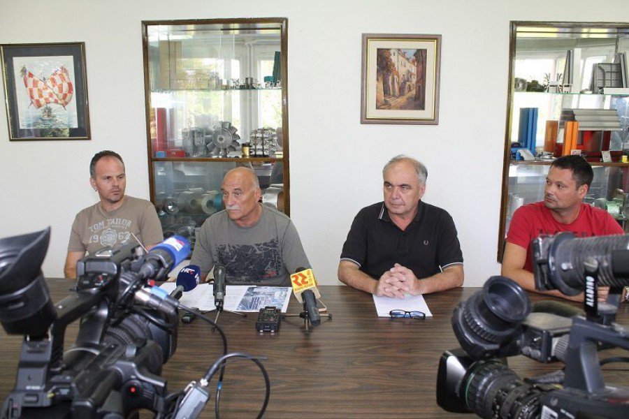Konferencija za novinare  Hrvatskog sindikata metalaca (Foto: Tris/H. Pavić) 