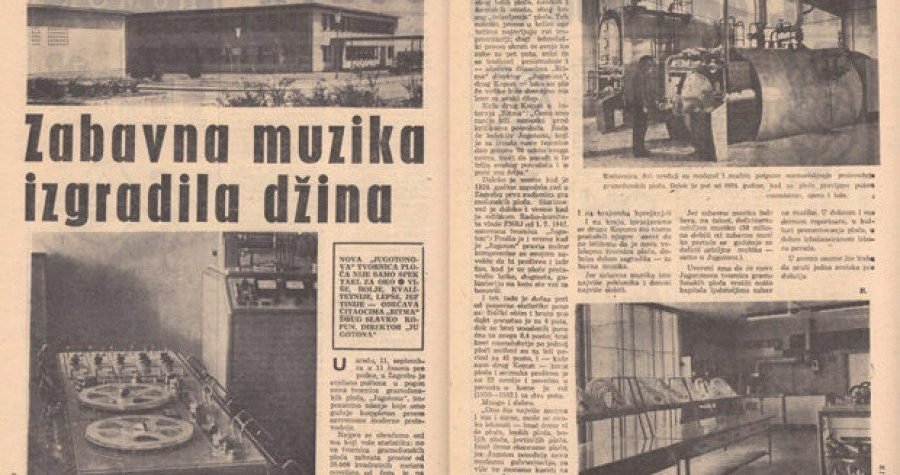 Prije 52 godine puštena je u pogon Tvornica gramofonskih ploča Jugoton