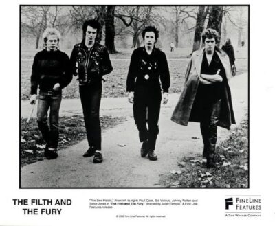 Sex Pistols: Paul Cook, Sid Vicious, Johnny Rotten i Steve Jones