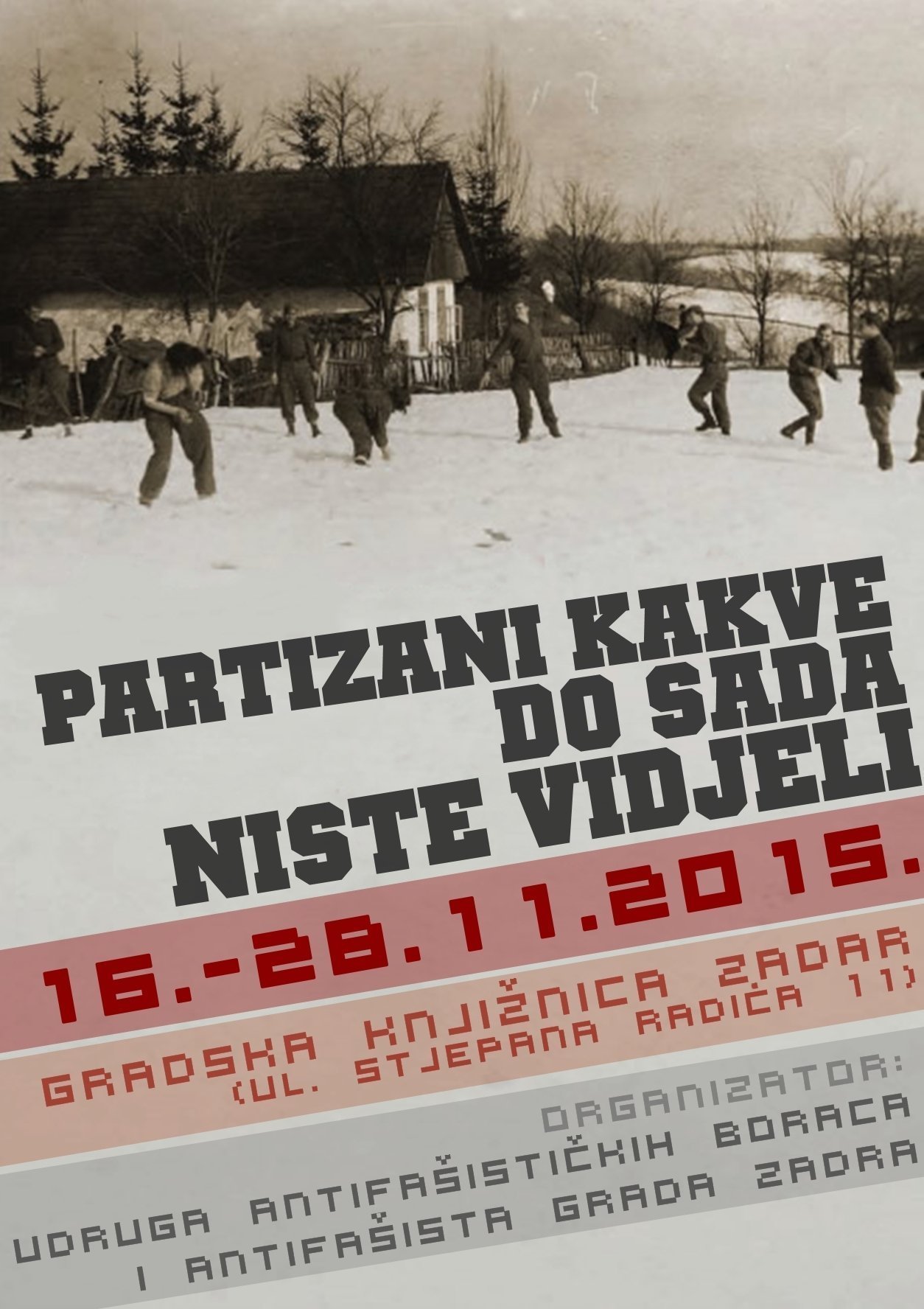 Plakat za izložbu 16-28. 11. 2015.