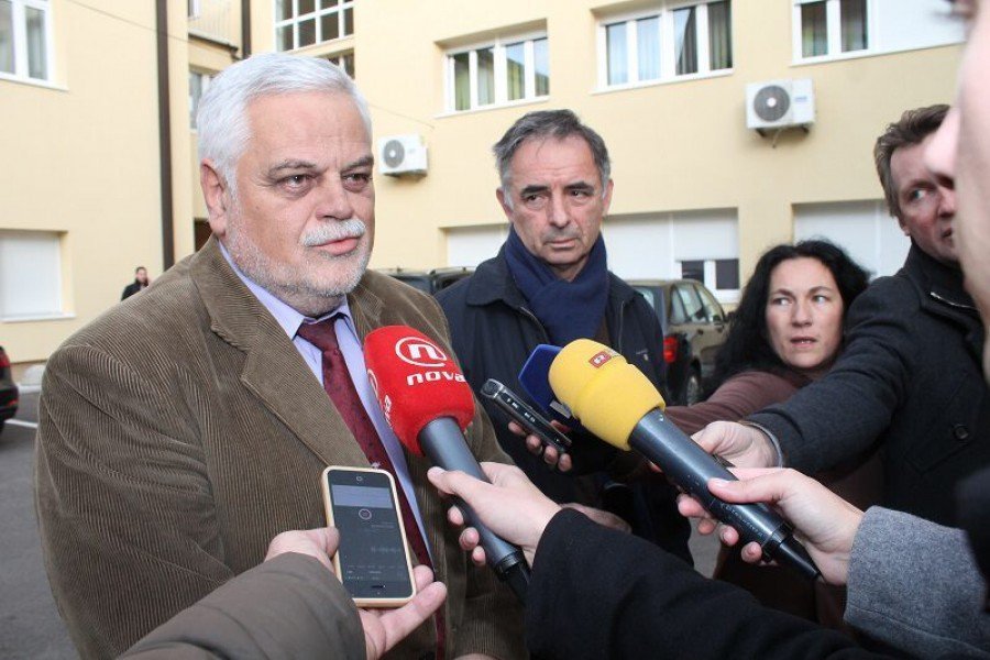 Vojislav Stanimirović i Milorad Pupovac danas u Kninu (Foto H. Pavić)