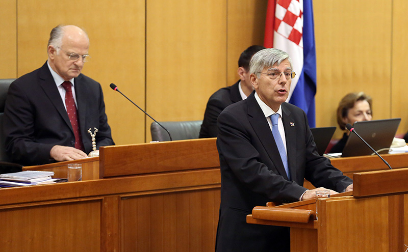 Predsjednik Sabora Željko Rainer (Foto: HINA/ Damir SENČAR)