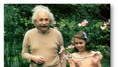Fotografija za koju se smatra kako je na njoj Einstein sa kćeri