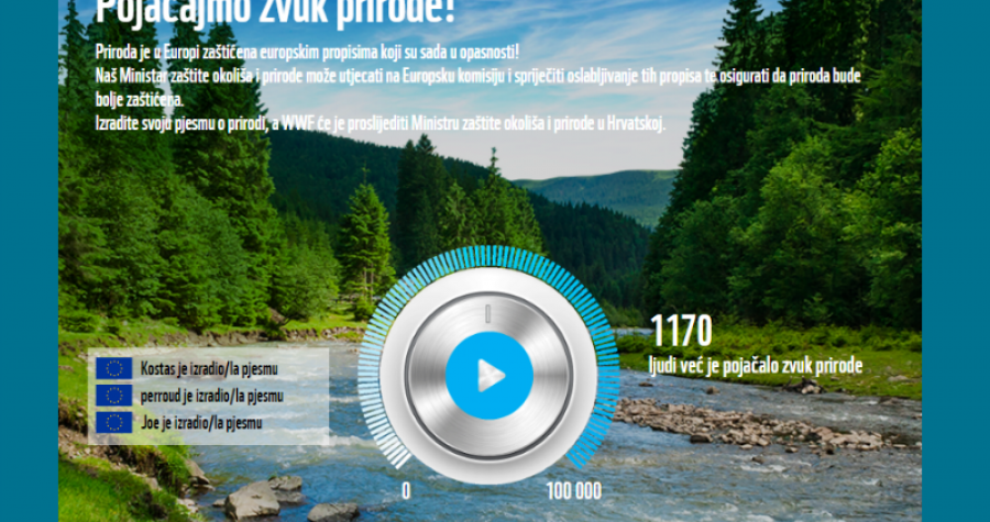 Kampanja “Pojačajmo zvuk prirode!”: Poruka političarima da se “ne igraju” propisima za zaštitu prirode