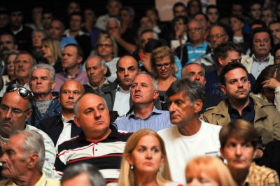 Javna rasprava o Prijedlogu izmjena i dopuna Generalnog urbanističkog plana (GUP) grada Splita održana je u Domu Hrvatske vojske. foto HINA / Mario STRMOTIĆ