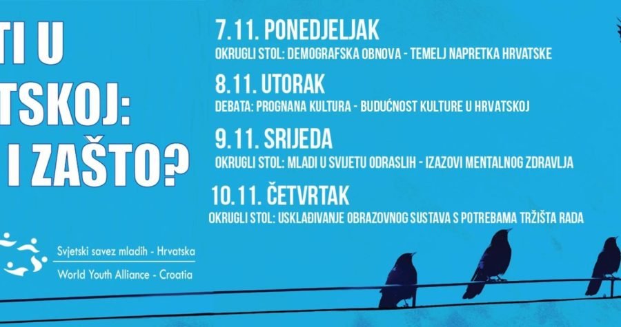 Svjetski savez mladih Hrvatske i predsjednica RH se pitaju: Ostati u Hrvatskoj: kako i zašto?