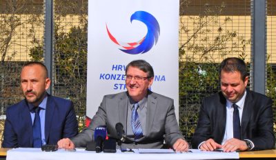 Na slici :Hrvoje Zekanović, Anđelko Matov i Nikica Penđer/Foto:Tris/J.Krnić