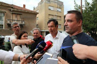 Vedran Uranija i Josip Bralić govorili su o stanovima nedavno u Šibeniku/Foto:Tris(J.Krnić)