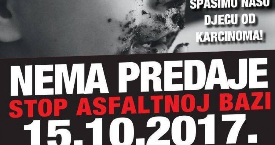 Prosvjed u Velikoj Gorici: Stop asfaltnoj bazi