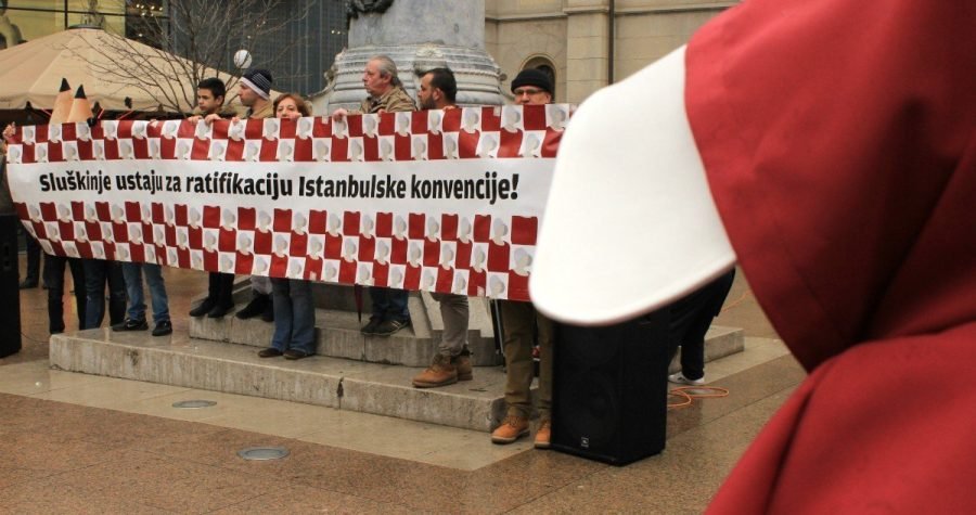 Prosvjed “sluškinja”: U Hrvatskoj su se stekli svi uvjeti da se ratificira Istanbulska konvencija i dosta je priča o rodnim ideologijama