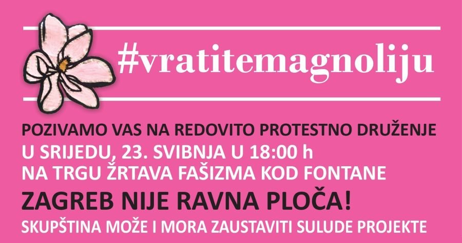 Protestno druženje srijedom oko Meštrovićevog paviljona: Zagreb nije ravna ploča!