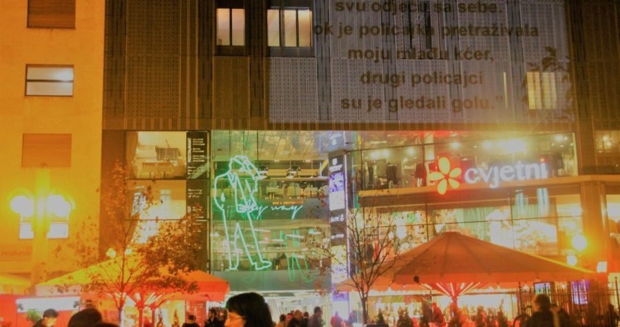 Inicijativa Dobrodošli!: Akcija projiciranja svjedočanstava izbjeglica u javnom prostoru