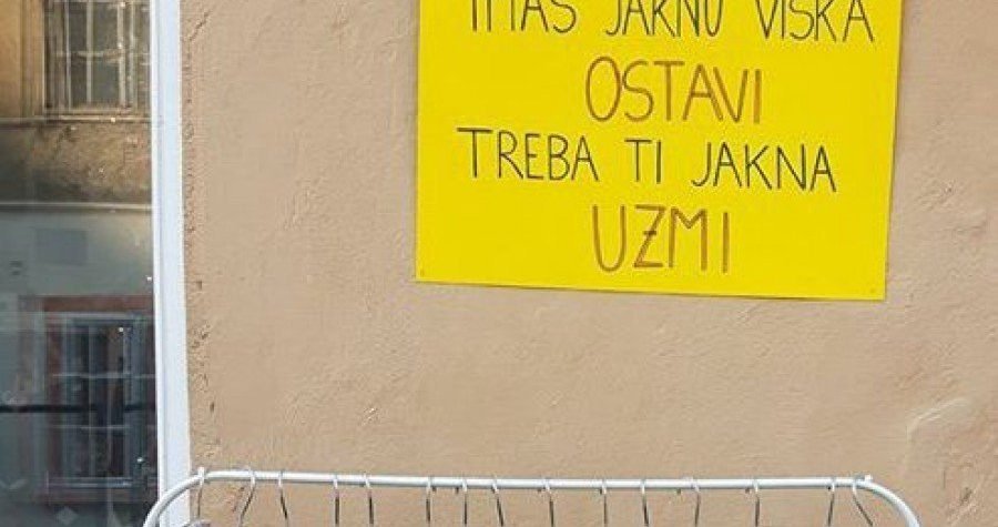 Budite dobri bez razloga: Ako imaš jaknu viška – ostavi, a ako ti treba jakna – uzmi