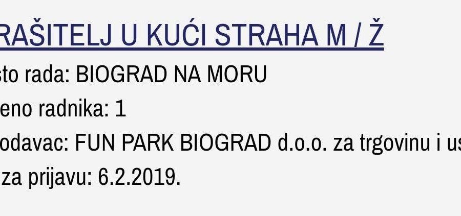 Tko kaže da nema posla: Traži se strašitelj za Kuću strave – članstvo u HDZ-u nije uvjet