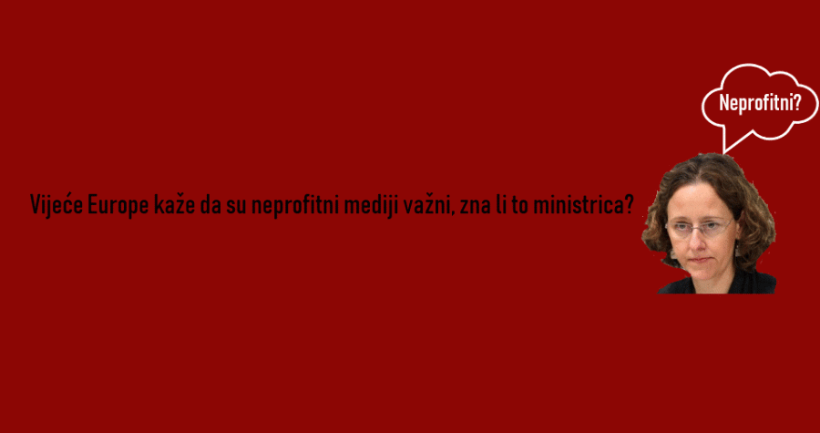 Neprofitni mediji su važni – piši ministrici! Adresa: Nina Obuljen Koržinek, Ministarstvo kulture RH, Runjaninova 2, 10000 Zagreb ili na kabinet@min-kulture.hr