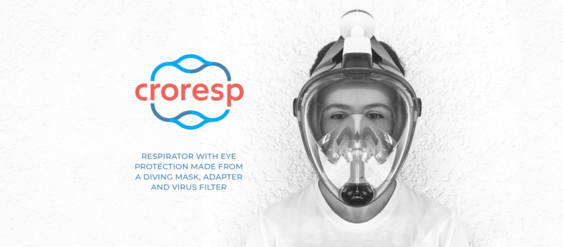 CroResp: Pokrenuta donacijska kampanja za izradu hrvatskog respiratora od ronilačke maske namijenjenog zaštiti zdravstvenih radnika