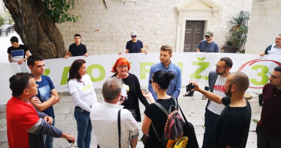 Možemo u Šibeniku na predstavljanju liste za 9. izbornu jedinicu: Josipa Rimac je 3. liga HDZ-a, zamislite samo što se događa u 1. ligi, kakvi se tu vrte iznosi…