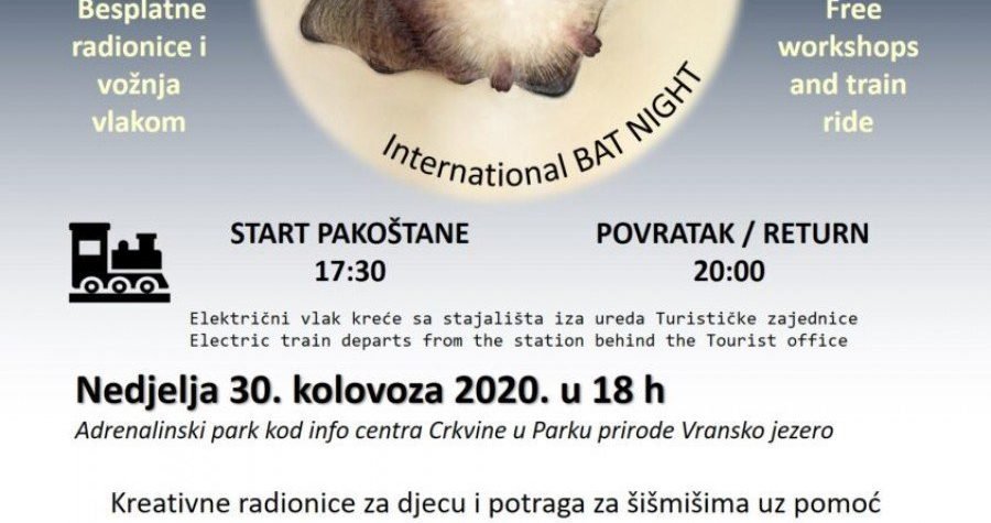 Međunarodna noć šišmiša na Vranskom jezeru: Upoznajte se s tajanstvenim životom čudesnih letećih sisavaca