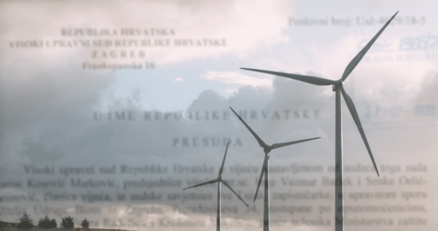 BIOM: Nakon tri godine ‘sudovanja’ poništeno antiokolišno rješenje Ministarstva zaštite okoliša i energetike za vjetroelektranu Vrataruša II