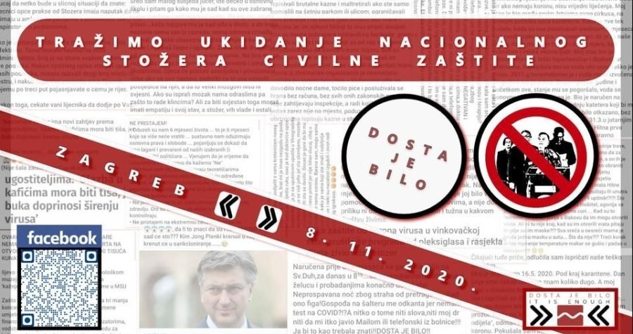 Antikorona prosvjed na Trgu bana Jelačića: Paušalne optužbe, negiranje pandemije, zastrašivanje cjepivom, “festival primitivizma”…