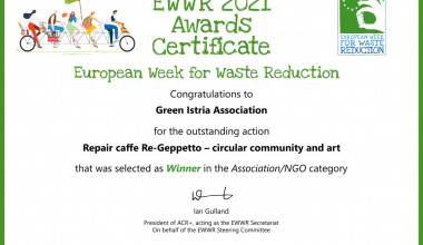 Europski šampioni: Zelena Istra i „Radiona Re-Geppetto – kružne zajednice i umjetnost” pobijedili između 12.400 projekata