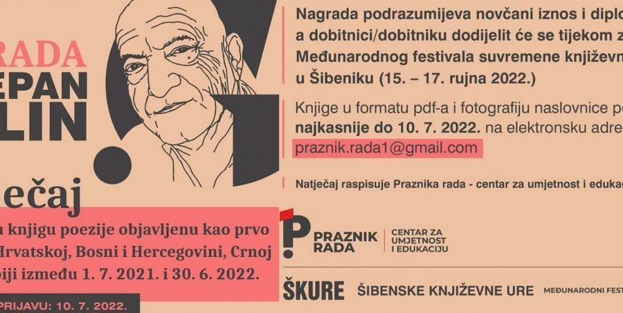 Odškrinute ŠKURE: Poziv na natječaj za Nagradu Stjepan Gulin – za najbolju regionalnu knjigu poezije