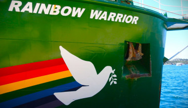 Rainbow Warrior u Šibeniku (foto TRIS/G. Šimac)