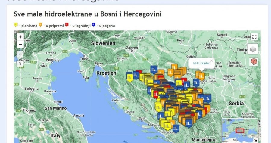 Napredna Bosna: U BiH zabranjena gradnja malih hidroelektrana!
