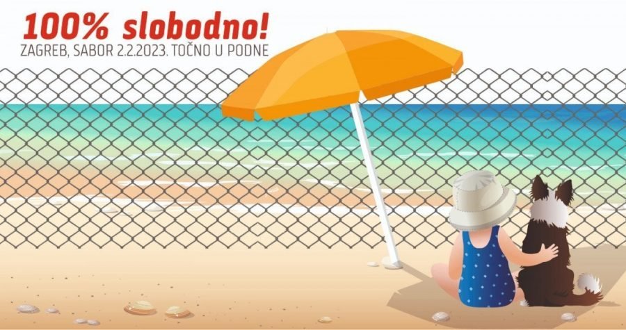 Prosvjed, Markov trg, podne, 2. veljače: ‘Pomorsko dobro je 100% naše!’