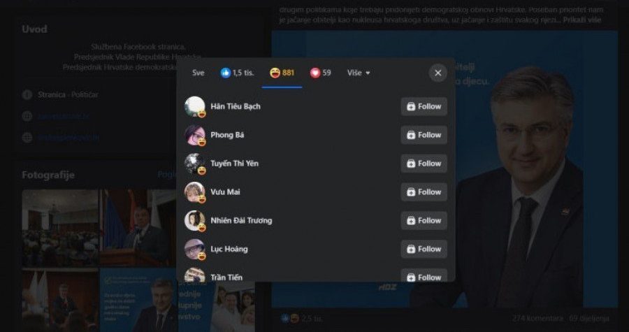 HDZ Vijetnam, zna se: Hân Tiêu Bạch, Phong Bá, Tuyến Thi Yên, Vưu Mai, Nhiên Đài Trương, Lục Hoàng, Trần Tiến, Hàm Vưu Thuỷ, Hứa Khải, Yến Huệ Thúy, Nghị Tình Quản, Tường Thân, Thái Trung, Đoan Hàm Bạch, Văn Sĩ Phúc, Khang Tuyết, Xuân Thúc Thủy, Đức Tuyết Thân, Thông Thục Thái, Thông Huyền, Tô Bùi Thủy… i još osamstotinjak njih