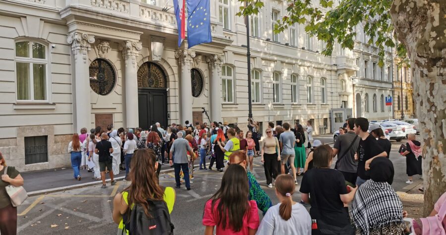 Komemorativna povorka HND-a i SNH protiv ubijanja novinara i civila u Gazi : Od početka rata ubijeno je najmanje 219 novinara i medijskih radnika!
