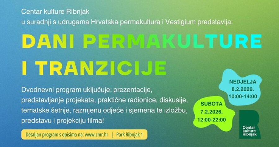 Centar kulture Ribnjak: Dani permakulture i tranzicije