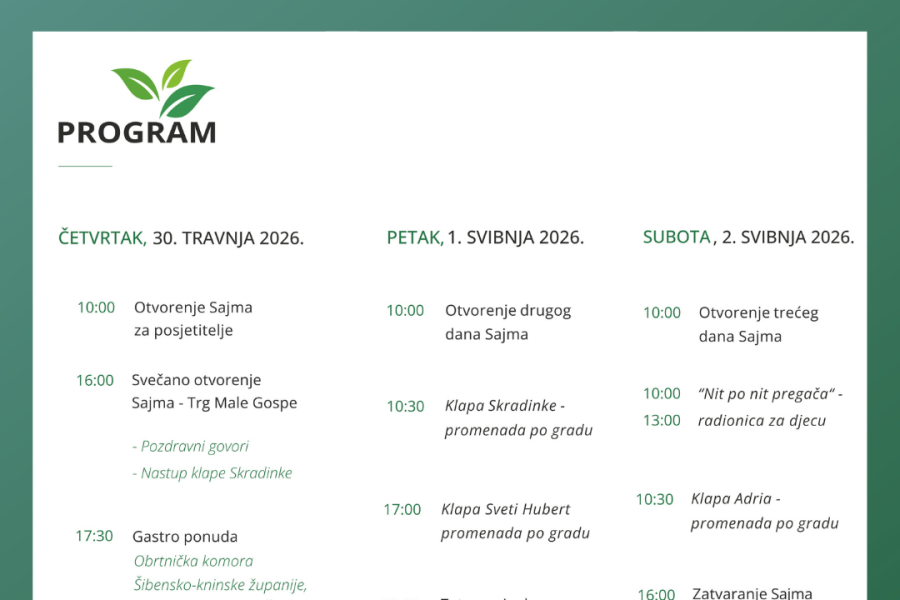 Skradin: 15. Sajam agroturizma Šibensko-kninske županije