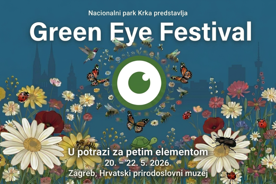 Green Eye Festival, čiji je inicijator NP Krka, gostuje u Zagrebu, pod naslovom “U potrazi za petim elementom”, od 20. do 22. svibnja