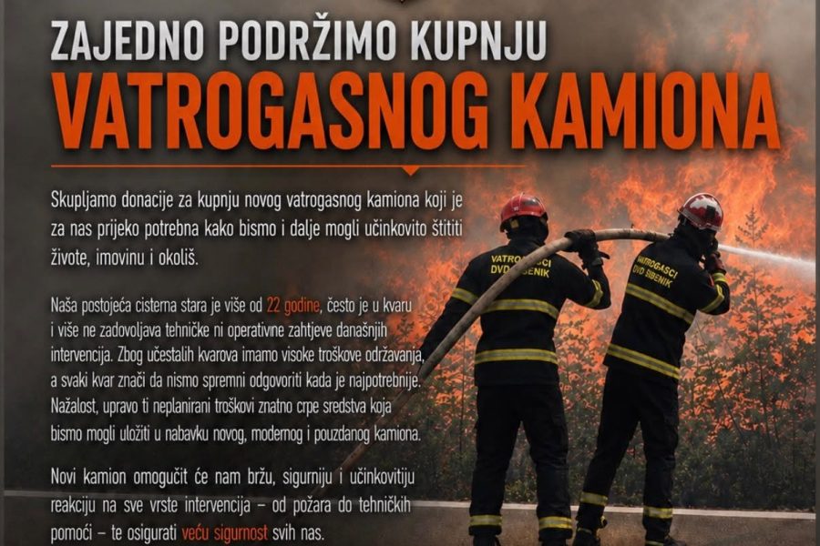 DVD Šibenik zatražio pomoć javnosti u sakupljanju novca za novu autocisternu: Prepušteni smo sami sebi
