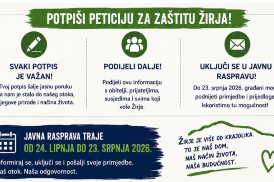 Otočka buna protiv opće propasti: ‘Očuvajmo čisto more oko Žirja – zaustavimo nova uzgajališta ribe’